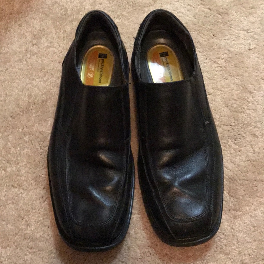 Dockers ProStyle Shoes 10.5M, Black Leather Upper